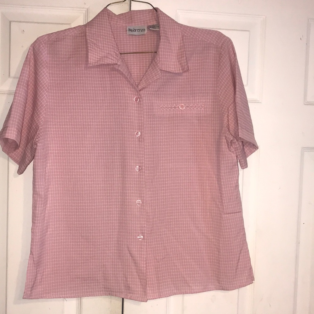 Women’s Pink Plaid Shirt